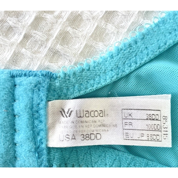 Wacoal Bra Size 38DD Reveal Contour Underwire Back Closure 853115 Blue T Shirt - Picture 2 of 3